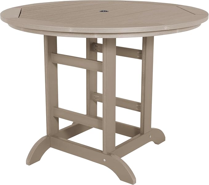 highwood Adirondack 48" Round Counter Height Dining Table, Woodland Brown