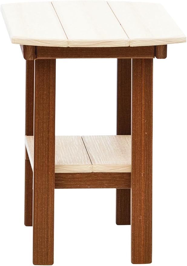 Amish Crafted Poly Oval End Table (Birchwood on Antique Mahogany)