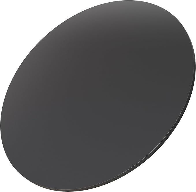 Round Table Top, 23.6” Black Sintered Stone Tabletop, DIY Replacement & Cover Marble Desktop, Scratch & Wear Resistant, Easy to Clean, Suitable for Indoor & Outdoor