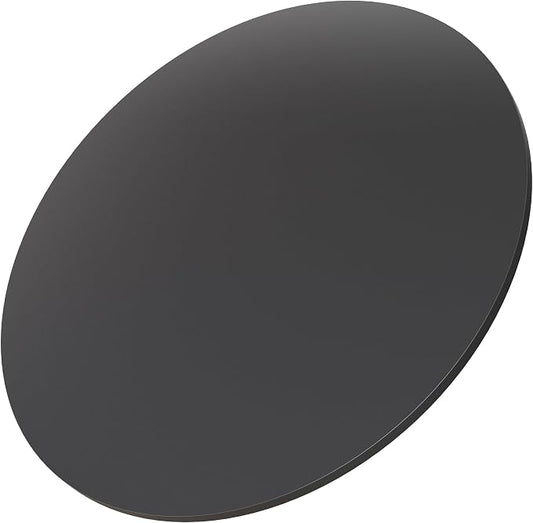 Round Table Top, 23.6” Black Sintered Stone Tabletop, DIY Replacement & Cover Marble Desktop, Scratch & Wear Resistant, Easy to Clean, Suitable for Indoor & Outdoor