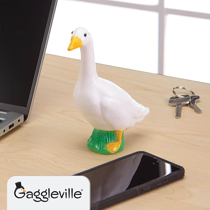 Fox Valley Traders Gaggleville Desktop Goose 7" H Statue | Desktop, Plastic
