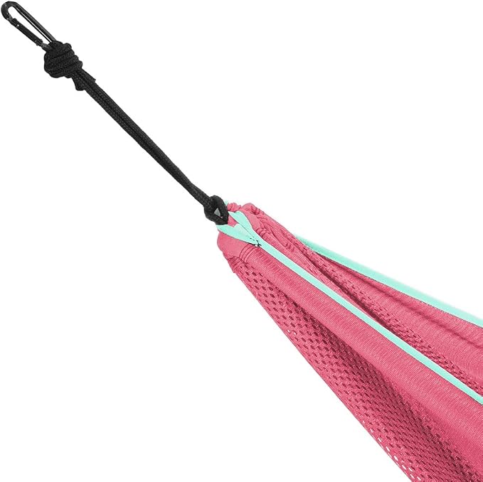 Vivere C9MESH-45 Hammock with Stand, Rose and Celeste
