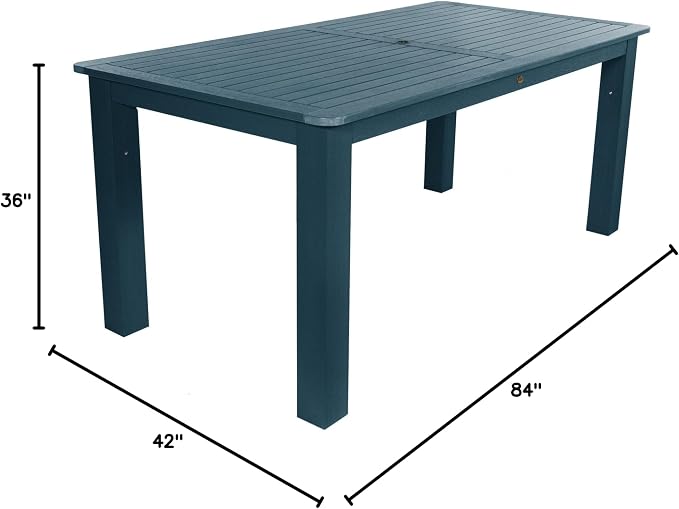 Highwood AD-CTB48-WHE Lehigh and Weatherly Rectangular Counter Height Dining Table, 42" X 84", White