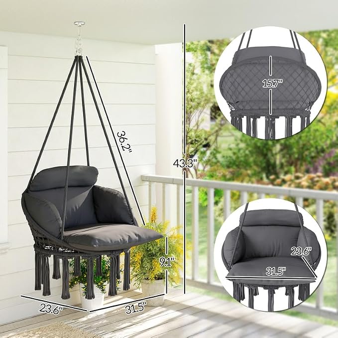 Outdoor Hanging Chair,Hammock Swing Chair