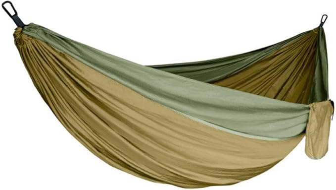 Portable Hammock, Camping Hammock for Outdoor Adventure, Double Hammock with Storage Bag, Lightweight Hammock for Patio Backyard Hiking Travel Beach