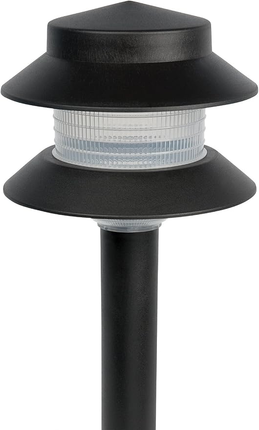 Paradise GL22627 Low Voltage Plastic 4W Path Light (Black, 12 Pack)