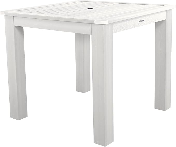 highwood Weatherly 5 Piece Square Counter Height Outdoor Dining Set, White