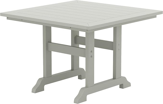HDPE Laguna 43" Square Dining Table,Sand