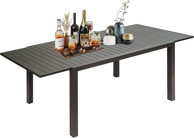 Domi Extendable Aluminum Outdoor Dining Table