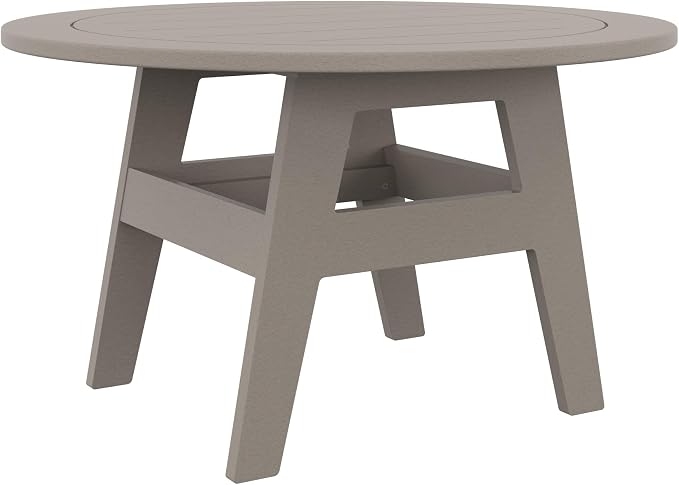 Outdoor Coffee Table, Beige – Durable Recycled Plastic Table, All-Weather