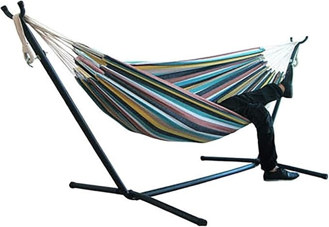 Camping Hammock Bed Camping Hammock with Stand Home Indoor and Outdoor Portable Detachable Folding Swing for Ideal for Beach Travel Hammock Swing (Color : 4)