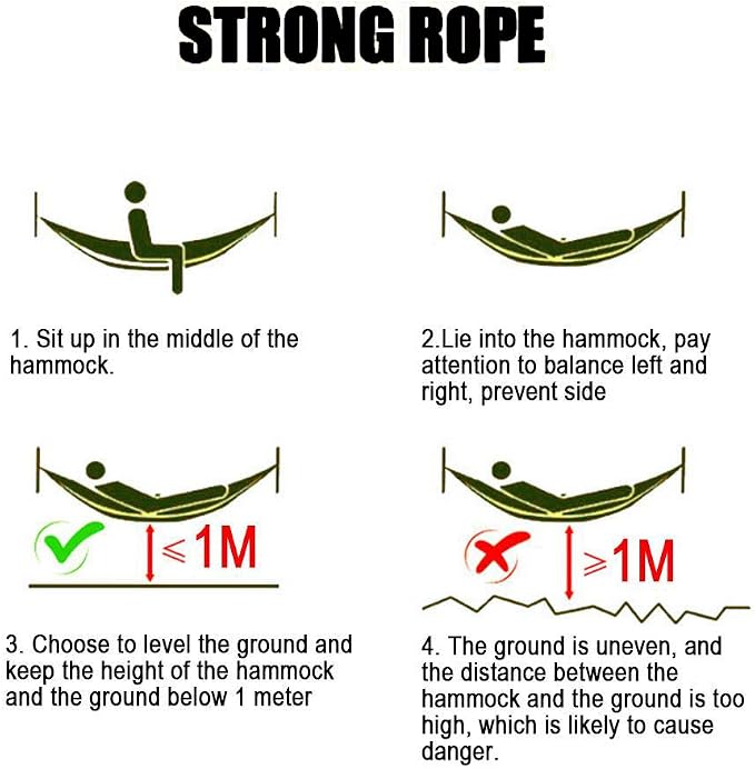 Hammock with Mosquito Net and Rainfly Portable Camping Hammock Hammock for 2 Tree Straps Suitable for Travel Camping Hiking Park Lightweight Hammock with Net(Olive)