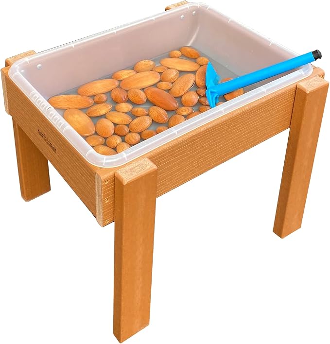 Kids' Station Outdoor Sand/Water Table with Semi-Clear Pan with Drain