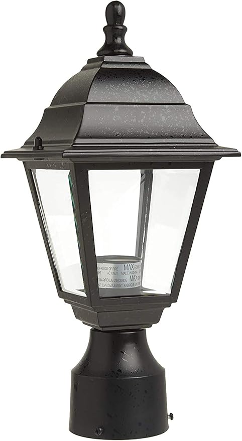 Nuvo Lighting 60/548 Outdoor Post Lantern, 14 x 6 Inches, 60 Watts/120 Volts (Black)