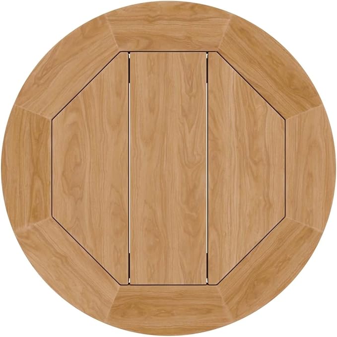 Modway Brisbane Teak Wood Side Table, Natural