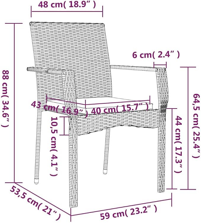 5 Piece Patio Dining Set with Cushions Black and Gray Poly Rattan Outdoor Garden Table and Chairs Weather Resistant Tempered Glass Top Comfortable Seating for Backyard Deck Porch