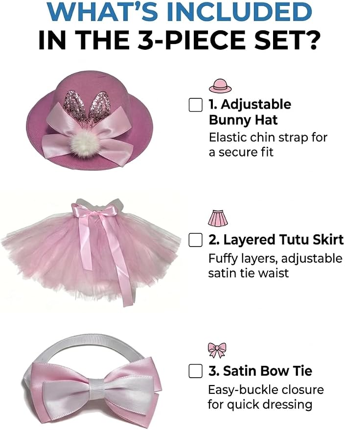 Porch Goose Outfits Summer for 17" & 23" Lawn Goose Decor with Hawaiian Skirt, Hat, Bow tie,for Yard Lawn Outdoor Garden Patio Statue Holiday Decor (Pink)