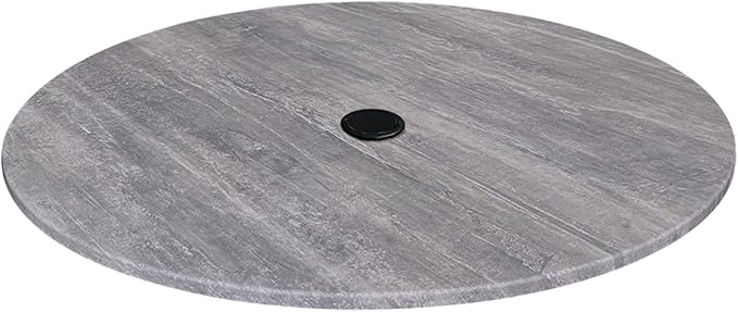 Holland Bar Stool 32" Diameter Greystone, Indoor/Outdoor All-Season EuroSlim Table Top with Umbrella Hole