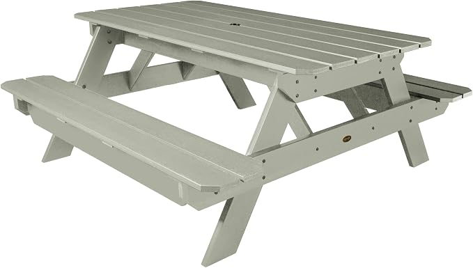 Highwood Professional Commercial Grade National Picnic Table, Eucalyptus