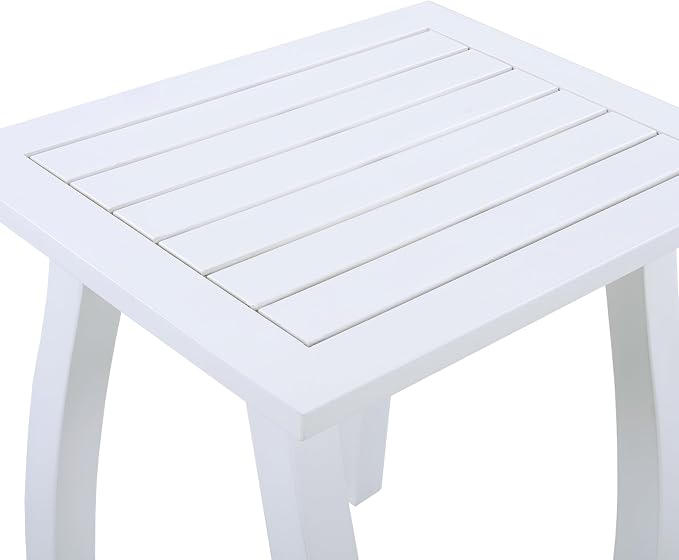 Merax Outdoor Acacia Wood Accent End Table Patio Coffeetable for Backyard,Garden,Poolside,Lawn