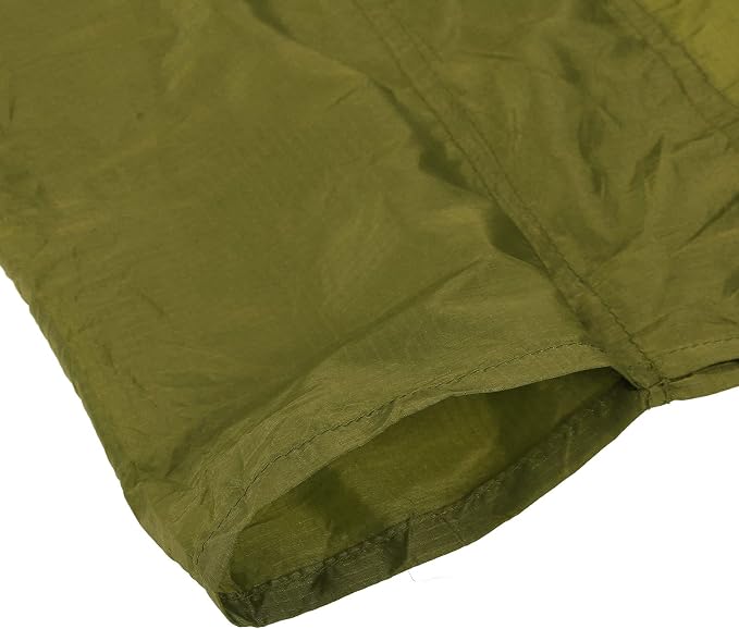 Portable Parachute Camping Hammock, Lightweight Outdoor Hammock with Aluminum Snap Hooks and Storage Bags, Compact Foldable Design for Hiking Backpacking Travel (Army Green)