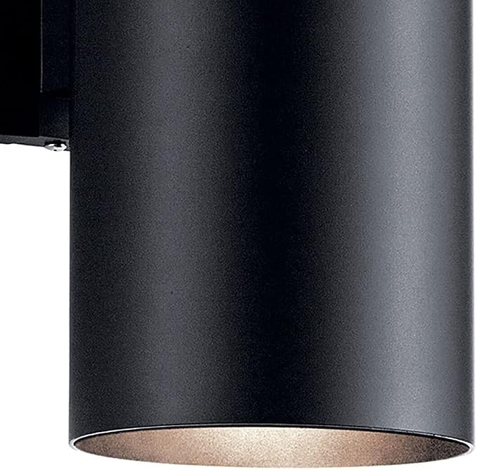 Kichler 9246BA Two Light Indoor/Outdoor Wall Mount, Brushed Aluminum, 15"