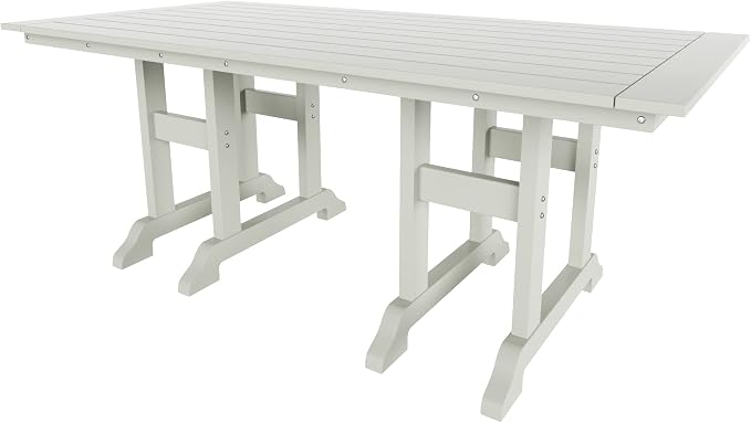 HDPE Laguna 38" X 73" Rectangular Dining Table,Sand