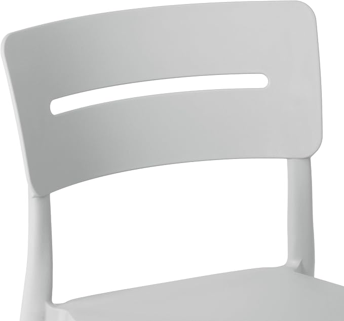 WestinTrends Playa 3-Piece Outdoor Resin Patio Bistro Set with Stackable Patio Dining Chairs, Gray