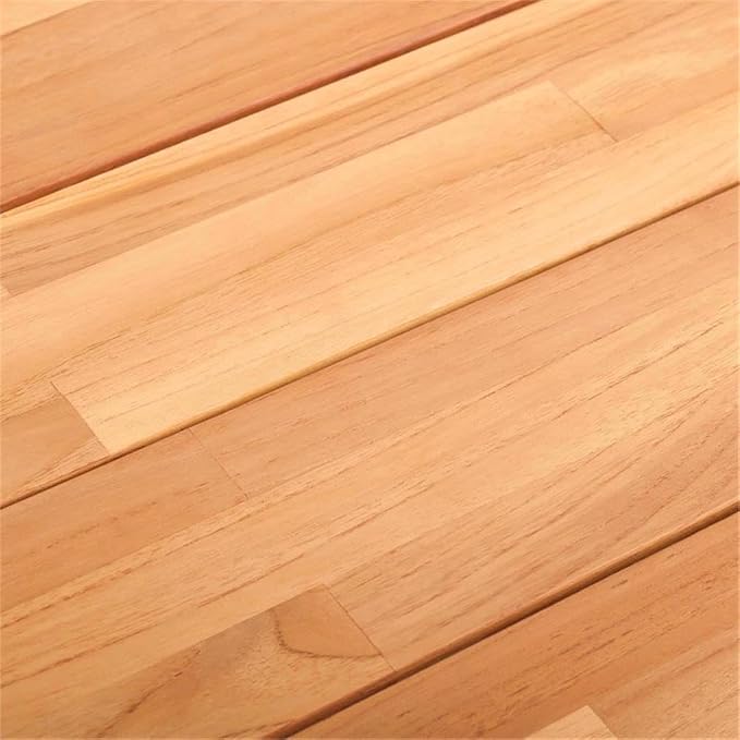 Linon Barlow Solid Teak Outdoor 18" High Coffee Table in Natural Oil Finish