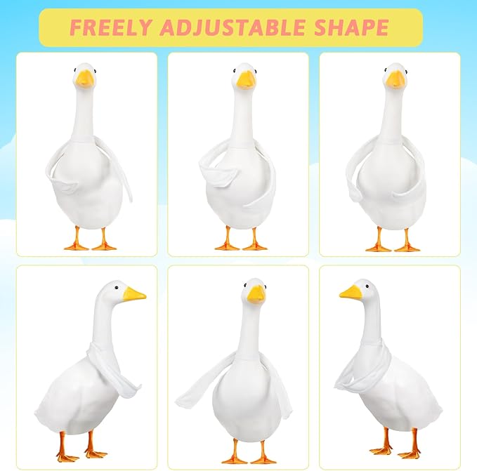 Poseable Goose Wings for Porch Lawn Goose Outfit Accessories Clothing Porch Clothes for Patio Yard Lawn Decor