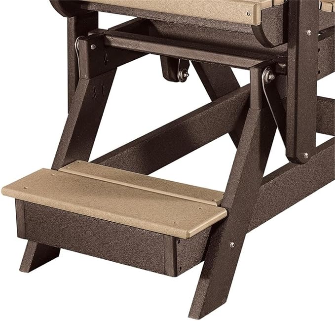 OS Home and Office 516CTB-K Double Balcony Height Glider with Center Table