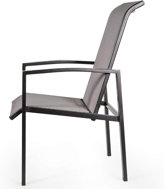 Barton 5-Piece Outdoor Dining Set Square Patio 1 Table Mesh Dining 4 Chairs Yard Patio Furniture Garden