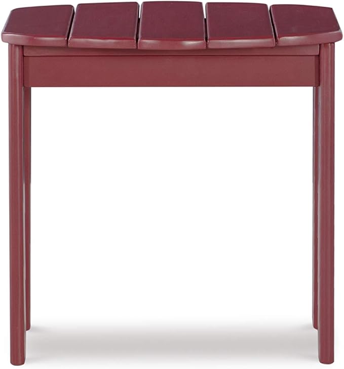 Linon Adirondack End, Red Table, 18.11 x 18.5 x 18.11