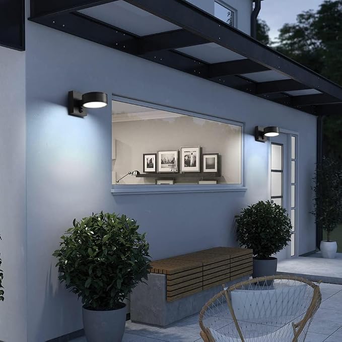 Motion Sensor Outdoor Lights, Aluminum Outdoor Wall Sconce, LED Porch Lights, Exterior Lighting fixtures, Waterproof 3000K/4000K/5000K Front Porch Light for Garage Enterway