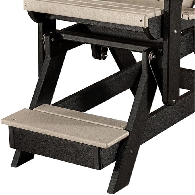 OS Home and Office 516WWBK-K Double Balcony Height Glider with Center Table