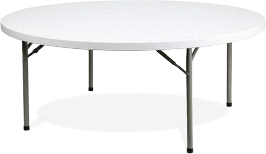 EventStable TitanPRO 72" Round Plastic Folding Table - 10 Pack