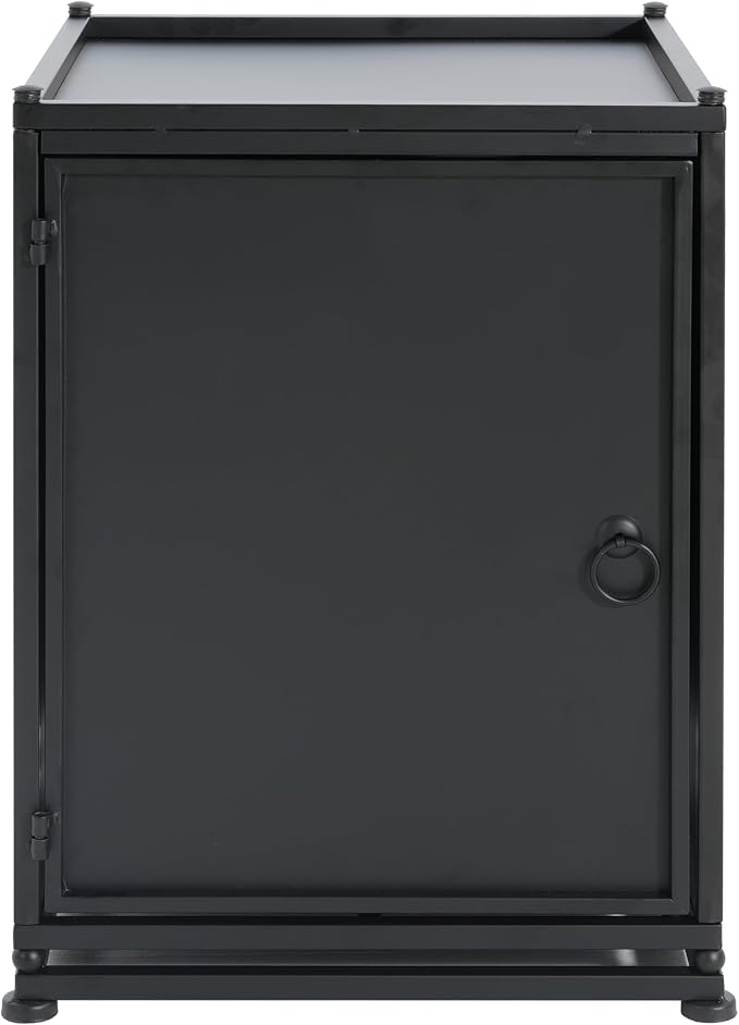 Christopher Knight Home Anchorage Outdoor Tank Holder Side Table - Matte Black
