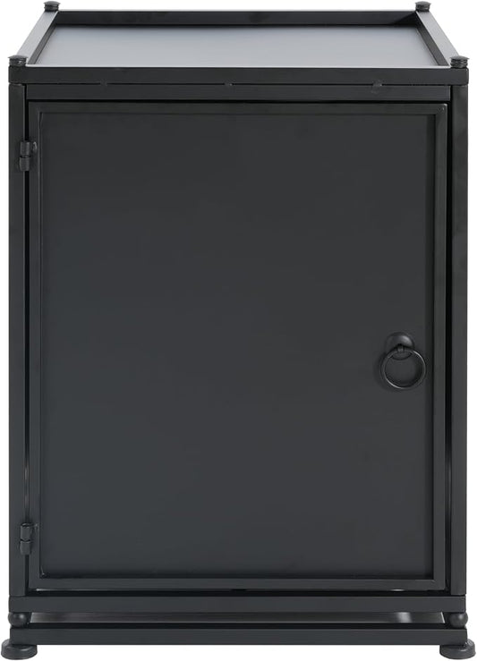 Christopher Knight Home Anchorage Outdoor Tank Holder Side Table - Matte Black