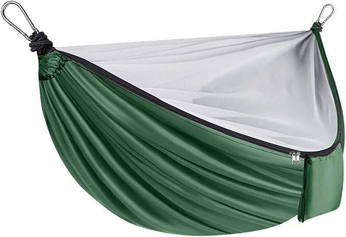 YSUEFIJO Premium Outdoor Hammock for Garden Or Balcony, Breathable Hammock with Soft Fabric, Portable Camping Hammock for Adults, Foldable Hammock Easy to Carry, Comfortable Relaxing Hammock