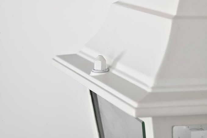Nuvo Lighting 60/546 Traditional One Light Post Mount from Briton collection in White finish