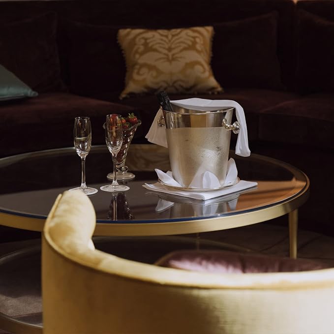 30 Inch Round Clear Tempered Glass Table Top with 1/4" Thick Polished Edges for Dining, Coffee Table, or Office Use by Fab Glass and Mirror