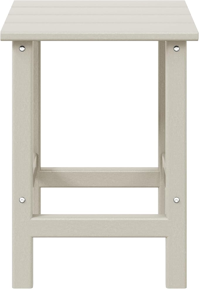 WestinTrends Malibu Square Outdoor Side Table for Adirondack Chair, Sand