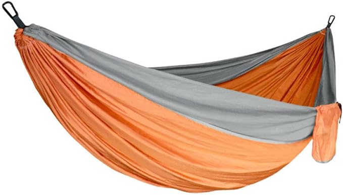 Portable Hammock, Camping Hammock for Outdoor Adventure, Double Hammock with Storage Bag, Lightweight Hammock for Patio Backyard Hiking Travel Beach