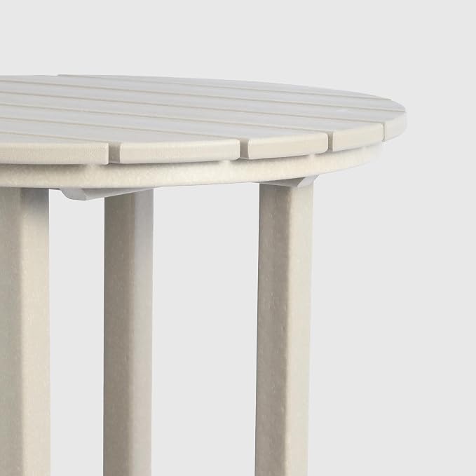 WestinTrends Malibu 42" Counter Height Round Outdoor Patio Bistro Bar Table, Sand
