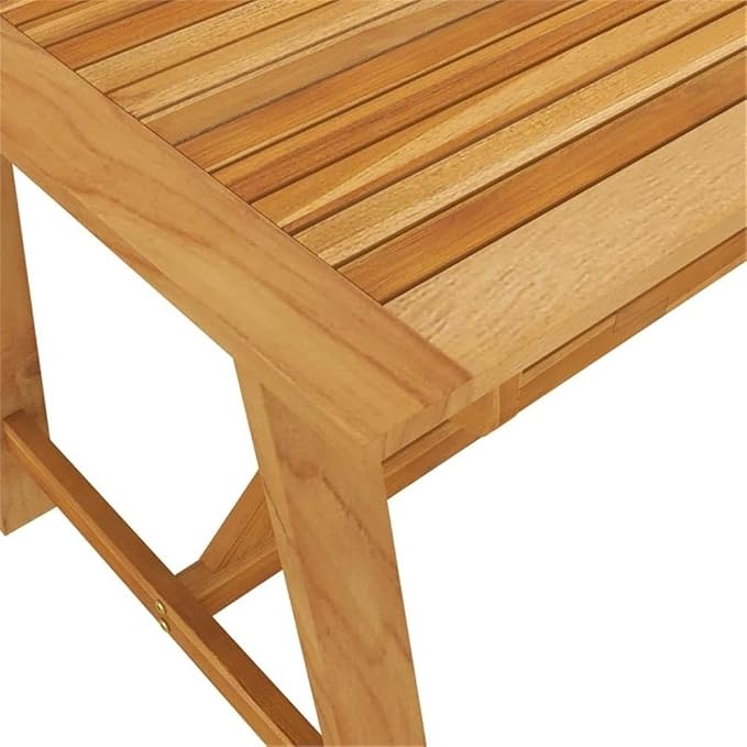 Afuera Living 5-Piece Outdoor Dining Set, Solid Acacia Wood and Synthetic Rattan, Dark Gray/Black Finish, Includes Cushions, Rectangular Table and Chairs, Weather-Resistant Patio Furniture for Garden