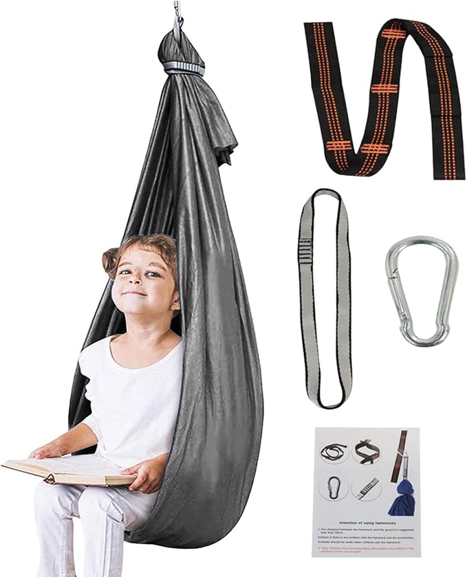 Shakven Extra Sturdy Sensory Swing for Kids | Super Cuddle Indoor Swing,Ther apy Swing Hammock for Child & Adult with Au tism, ADHD, Aspergers, Sensory Integration