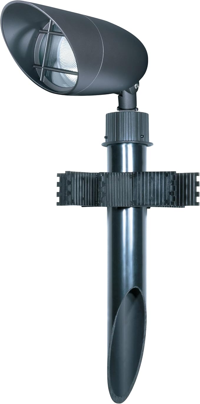 Nuvo Outdoor Light Stake Mounting Post, Ground Stake for Flood & Landscape Lighting, Replacement Spike for Yard & Path Lights, 2 Inch PVC, Dark Bronze Finish