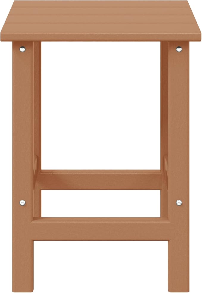 WestinTrends Malibu Square Outdoor Side Table for Adirondack Chair, Teak