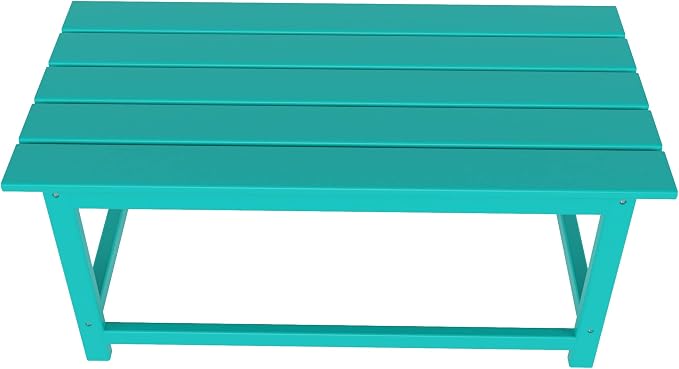 HDPE Laguna Outdoor Poly Adirondack Coffee Table, Turquoise