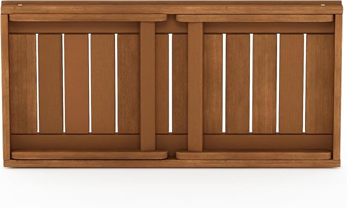 Furinno TIOMAN Patio Table, Folding Outdoor Side Table, Coffee Table, for Patio, Garden, Porch, Light Wood